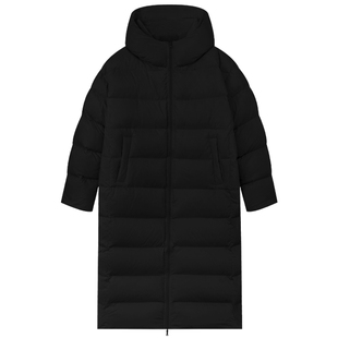 孙文秀studio零下20度90白鸭绒冬季长款韩版保暖轻连帽羽绒服加厚