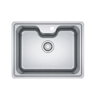 FRANKE弗兰卡304不锈钢拉丝家用厨房大单槽细压纹水盆BCX610-81