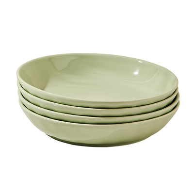 奶油风陶瓷盘子菜盘家用2025新款高级感8英寸深盘菜碟子餐盘餐具