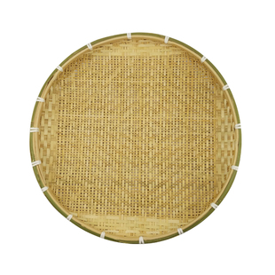 竹编竹筛子圆簸箕竹匾加厚粗孔细孔纯手工厨房家用筛豆子墙饰包邮