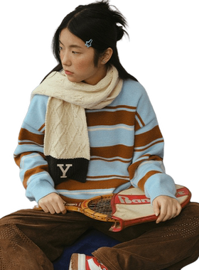 PROSBYCH条纹圆领毛衣