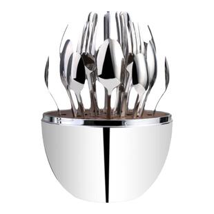 心境蛋西餐具24件套装304不锈钢材质勺筷刀叉子生日结新婚送礼物