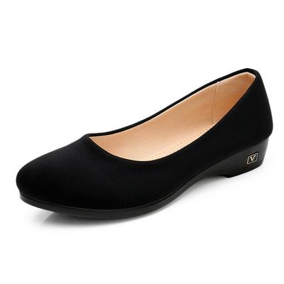 老北京布鞋女黑色防滑不累脚