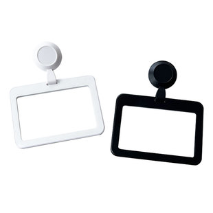 ADCARD工牌工作证卡套带伸缩夹扣ABS树脂塑料工牌透明W4-6792胸牌员工考勤学生校园门禁厂牌医生护士一套