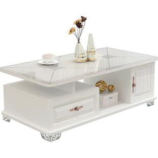 茶几简约现代小户型客厅钢化玻璃欧式简易小茶几圆角家用茶台茶桌