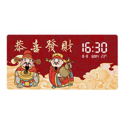 新年钟表挂钟客厅餐厅装饰画壁灯