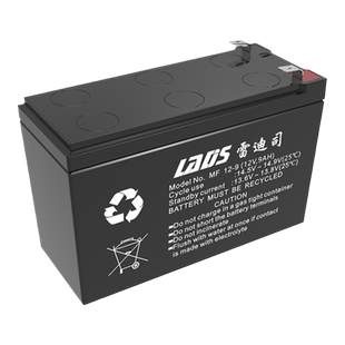 雷迪司不间断电源UPS电池12V9AH MF12-9AH蓄电池更换电梯门禁安防