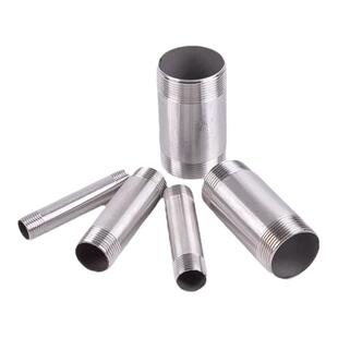 304不锈钢双头丝100mm加长双头外丝螺纹内接水暖配件延长管接头