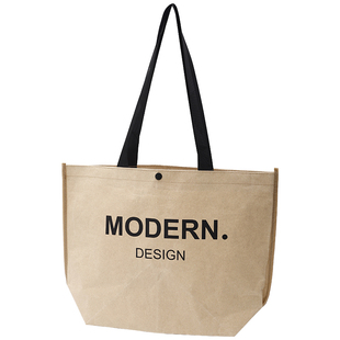 定制牛皮纸编织袋高级服装店手提袋女装购物袋大容量包装袋子Y158