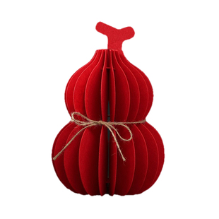 2026马年春节葫芦创意摆件新年布置道具装饰折叠纸红色客厅创意