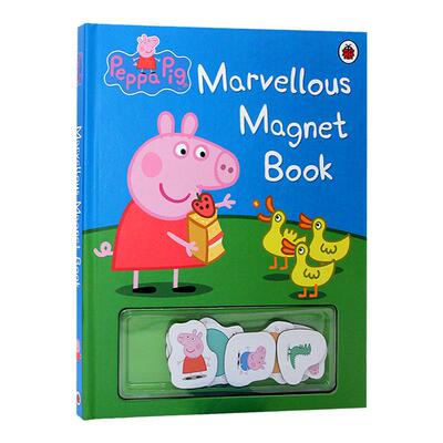 小猪佩奇不可思议磁铁书 英文原版绘本 Peppa Pig Marvellous Magnet Book Ladybird 粉红猪小妹图画故事书 亲子共读游戏书