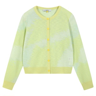 tanni春夏新款通勤休闲浅春系Dress in ligh针织开衫TO11KN150A