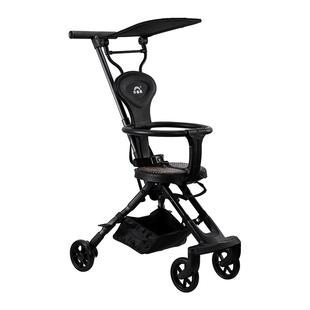 外婆桥溜娃神器婴儿推车轻便可折叠一键收车高景观遛娃竹藤手推车