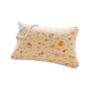 2025双面牛奶绒印花枕巾单人枕用可爱固定防滑家用可拆洗50*80cm