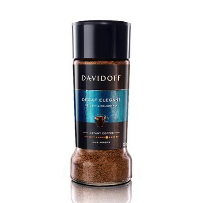Davidoff大卫杜夫低咖啡因速溶黑咖啡健身学生冻干咖啡粉罐装100g