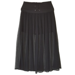 台湾品牌正品高端女装京华采春夏新款镂空网纱半身裙裙裤潮91576B