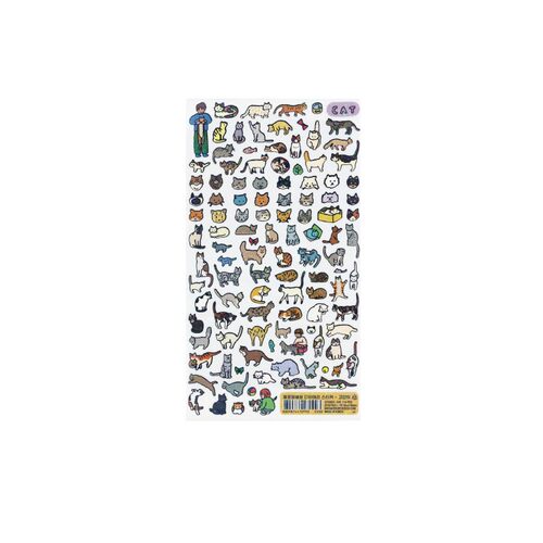 韩国ZEROPERZERO可爱插画细闪小贴纸手账咕卡装饰手机壳贴画ins风