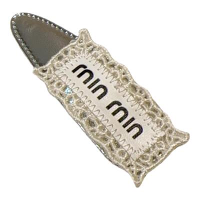 甜酷时尚个性银色PU皮水滴BB夹韩版少女风白色蕾丝边发夹边夹对夹