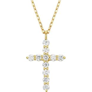 【百亿补贴】TSL谢瑞麟天使守护系列18K金钻石项链十字架BB238