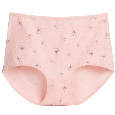 纯棉大码高腰女内裤加肥加大甜美