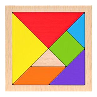 木质七巧板小学生专用一年级教具儿童智力磁力拼图下册幼儿园玩具