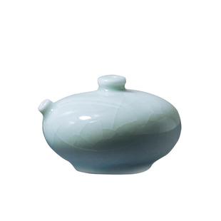 问心堂水滴汝瓷袖珍小砚滴水滴砚台磨墨加水墨碟添水文房器书法用品文房四宝