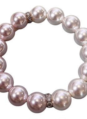 原创施家曼塔玫瑰澳白珍珠手链