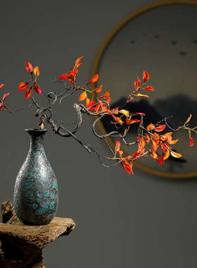 新中式陶瓷花瓶摆件客厅茶桌插花博古架茶室古风禅意小花器装饰品