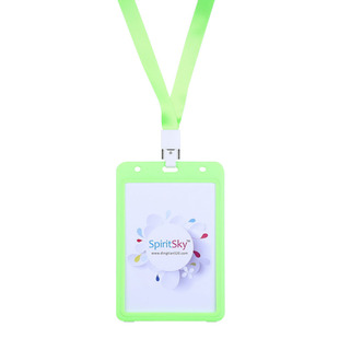 Cardstar卡仕达B7特超大号展会证嘉宾证翻盖工作牌证件卡套带挂绳定制来访证工作证参赛证代表证挂脖128*91mm