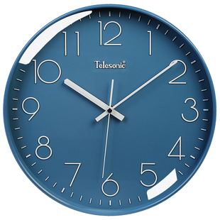 天王星北欧挂钟客厅家用时尚创意静音轻奢免打孔时钟现代卧室钟表