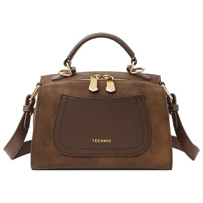 天美意真皮手提包2025新款