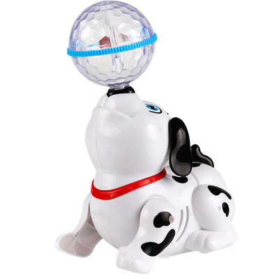 杂耍顶球小狗仿真狗电动玩具