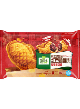 圃美多韩式鲷鱼烧红豆夹心酥脆