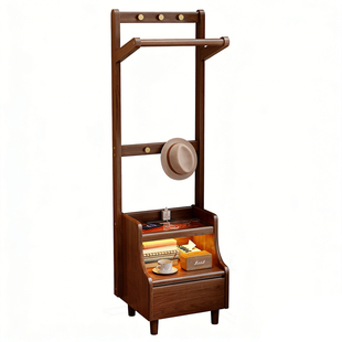 新款实木床头柜小型家用卧室床边窄小侧边柜置物架一体轻奢高级感