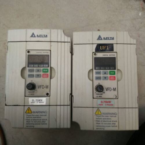 议价台达M变频器VFD007M43B 380V 0.75KW实物图片 缺盖的150块