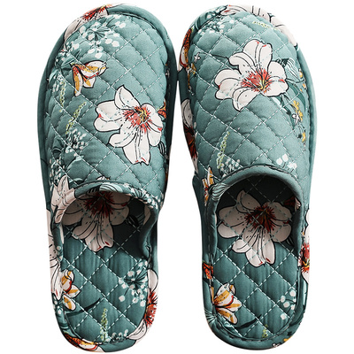 欧式地板地砖静音软底布拖鞋