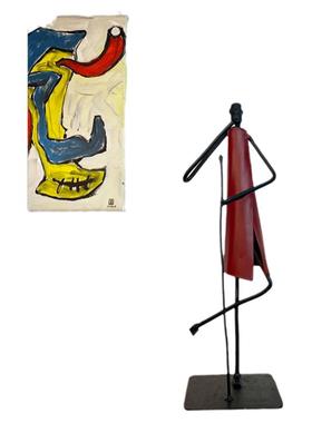 特价清仓复古工艺品铁艺高摆件马塞人艺术品博物摆件装饰品高级感