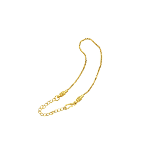 18K包金保色哑金手链蛇骨调节延长链diy串珠手串沙金饰品配件