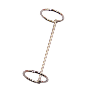 两孔金属书圈二连环双孔打孔器活页夹打孔机装订圈二孔四孔A4活页收纳圈开口环标准孔距80mm台历相册手账装订