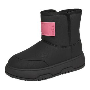 星期六时尚雪地靴女2025冬季新款休闲短靴女加绒厚底防滑防水棉鞋