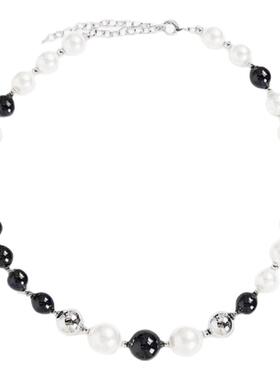 柳岩同款项链小众设计个性珍珠