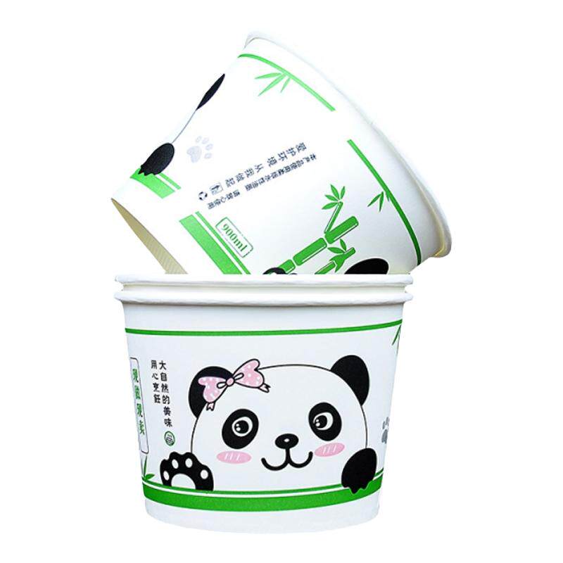 圆形纸碗加厚一次性碗防漏抗压
