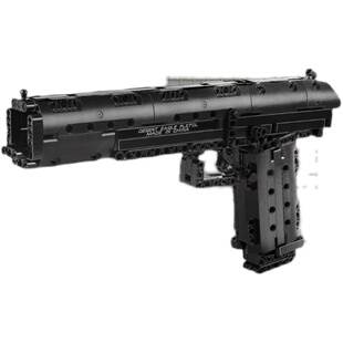 2026新款沙漠之鹰积木手枪可发射98K拼装95式玩具男孩子生日礼物