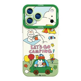 露营小兔适用苹果17Promax手机壳新款iPhone16Pro液态硅胶ip15保护套Ao3超薄13可爱软全包14pm创意好看11/12