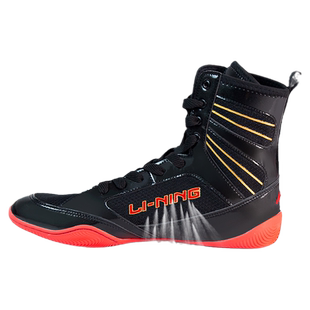 李宁拳击鞋男专业拳击鞋女格斗防滑深蹲鞋训练鞋搏击鞋摔跤专用鞋