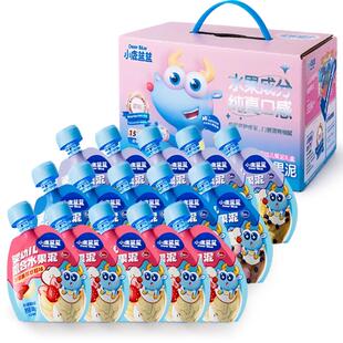 小鹿蓝蓝婴幼儿水果泥佐餐108g*15袋低温研磨多维营养健康安心