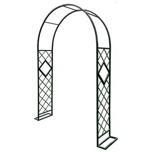 欧式网格拱门爬藤架花架花园月季花支架铁线莲绿萝户外庭院植物架