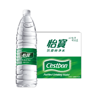 【秒杀】怡宝饮用水纯净水非矿泉水1550ML*12瓶/箱整箱装