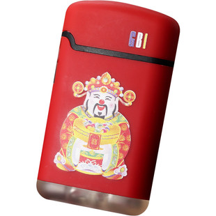 大船复古打火机防风创意个性翻盖点烟器充气网红同款时尚直冲火机