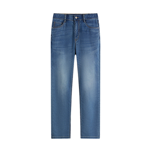 【COOLMAX冰弹棉牛仔裤】霞湖世家男士凉感透气轻薄高弹牛仔裤266